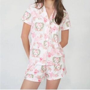 LoveSackFancy X Roller Rabbit  Marry Monkey Pajama Set Size XS